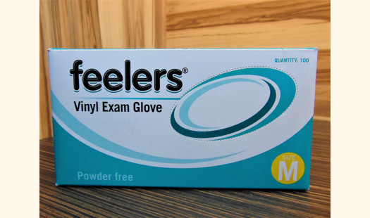 Powder-Free Disposable Vinyl Gloves - Medium Clear - 100 Pack